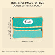 Double Zip Pencil Pouch