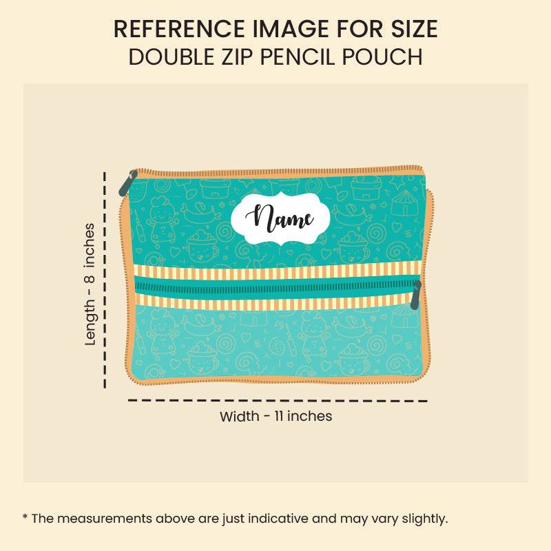 Double Zip Pencil Pouch
