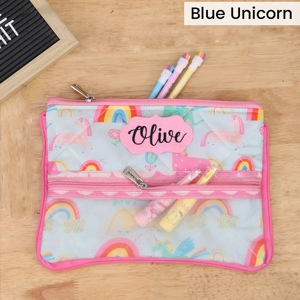 Double Zip Pencil Pouch