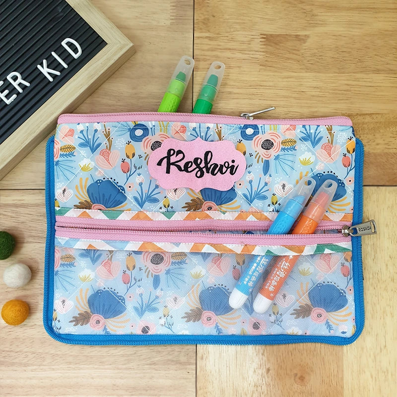 Double Zip Pencil Pouch
