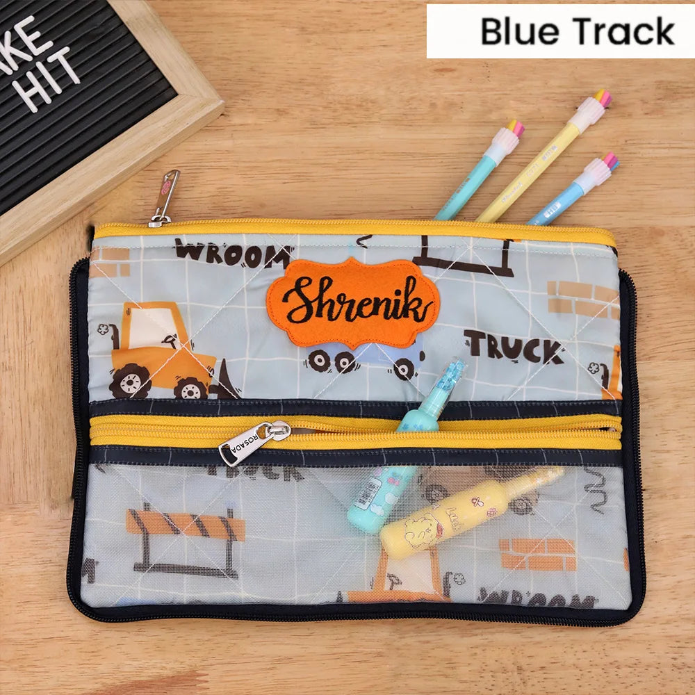 Double Zip Pencil Pouch