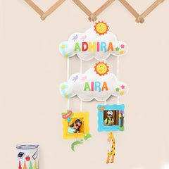 Stuffed Cloud Frames Hanging