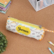 Round Pencil Pouch - Dinosaur