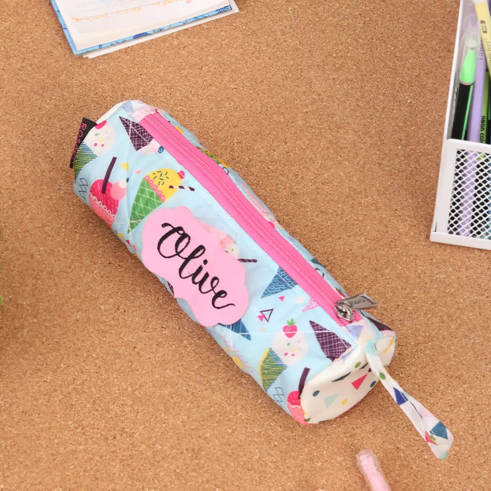 Round Pencil Pouch - Ice-cream