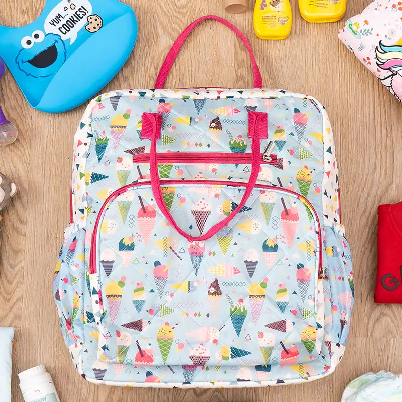Ice-cream Diaper Backpack- Front View
