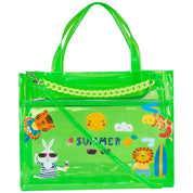 Double Pocket Jelly Tote Bag & Wet Pouch