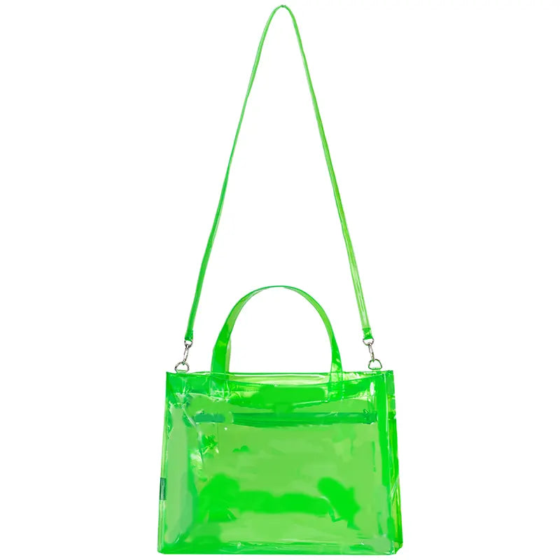 Double Pocket Jelly Tote Bag & Wet Pouch