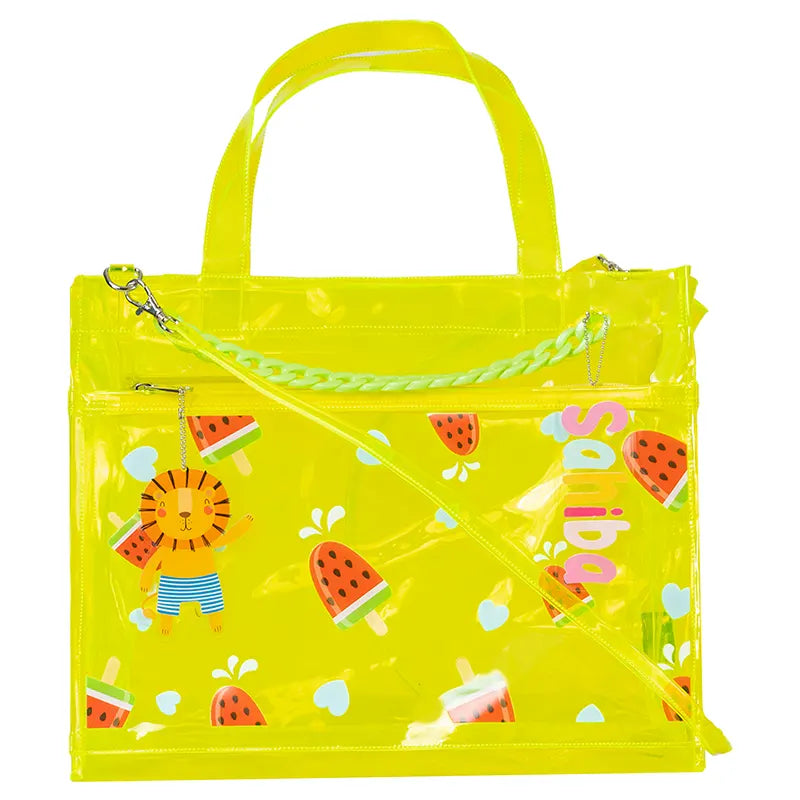 Double Pocket Jelly Tote Bag & Wet Pouch