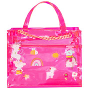 Double Pocket Jelly Tote Bag & Wet Pouch
