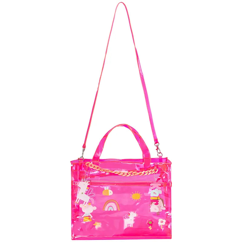Double Pocket Jelly Tote Bag & Wet Pouch