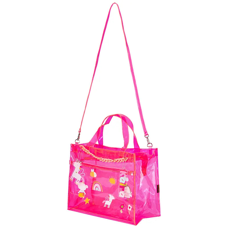 Double Pocket Jelly Tote Bag & Wet Pouch
