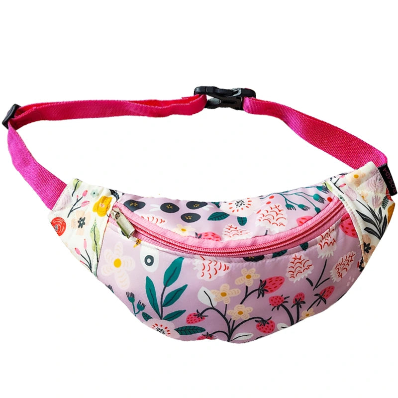 Lilac Garden Fanny Pack - Close-up of Lilac Garden Fanny Pack