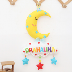 Moon White Cloud Name Hanging
