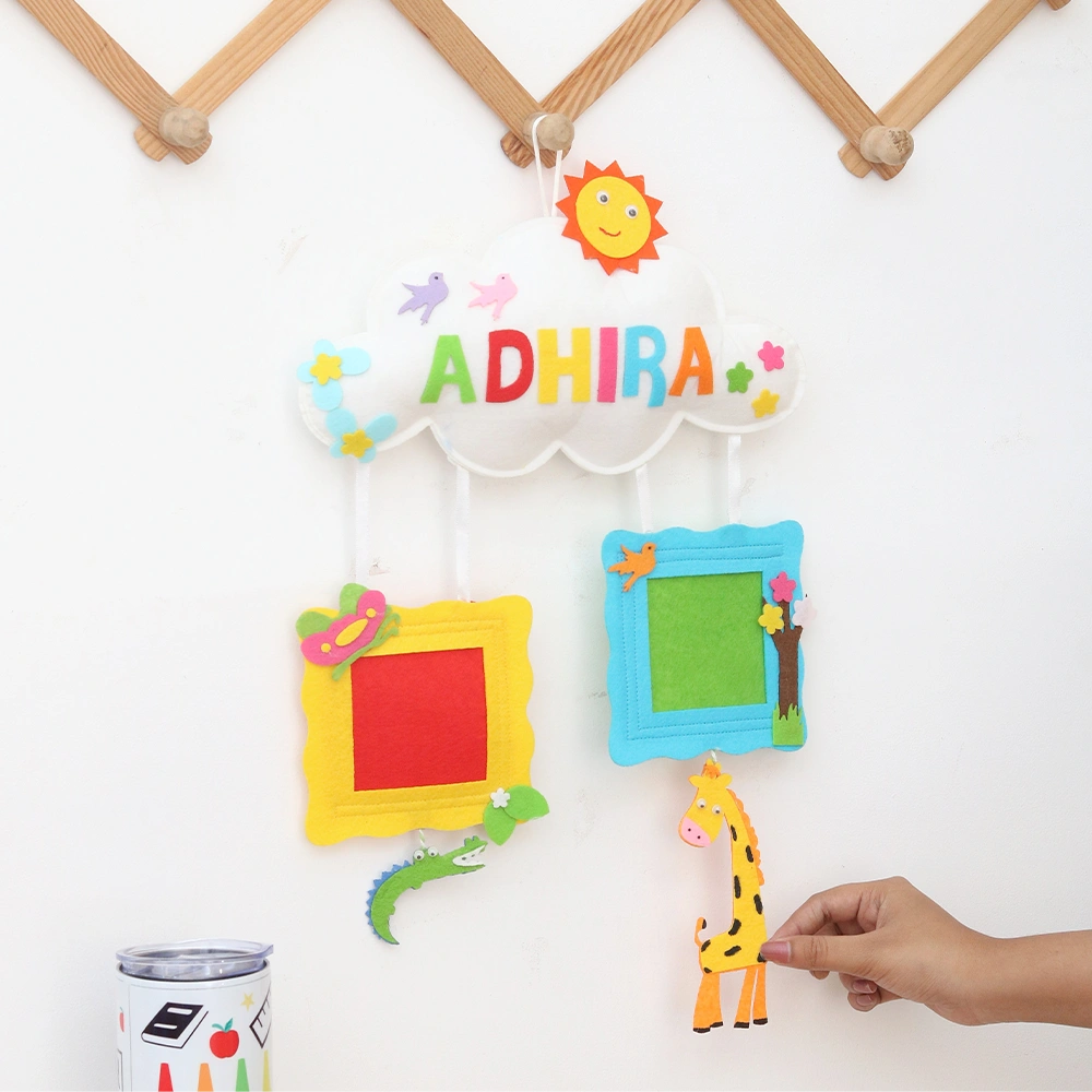 Stuffed Cloud Frames Hanging