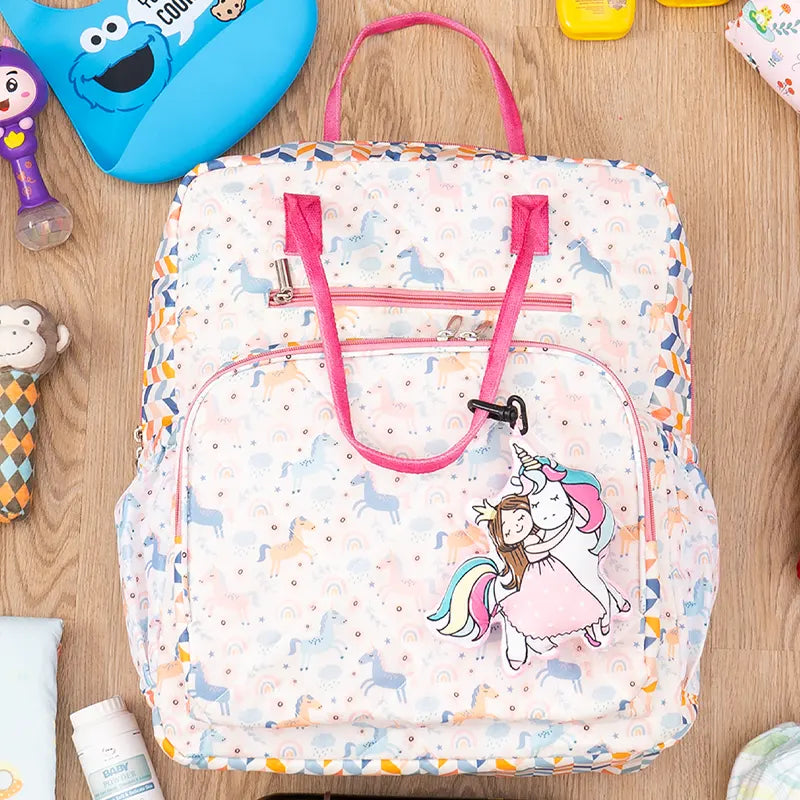 Unicorn Diaper Backpack - Front View