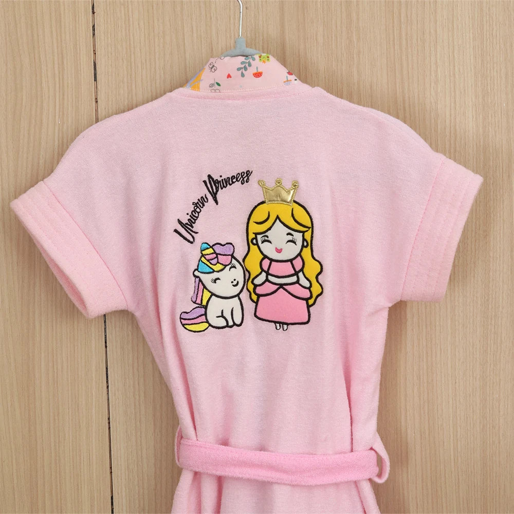 Princess And Unicorn Bathrobe