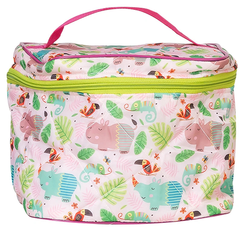 Vanity Pouch - Pink Hippo