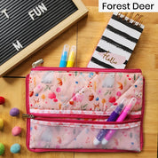 Double Zip Pencil Pouch