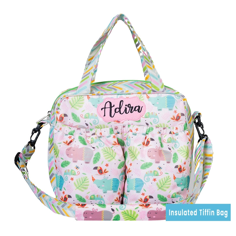 Pink Hippo School Bag