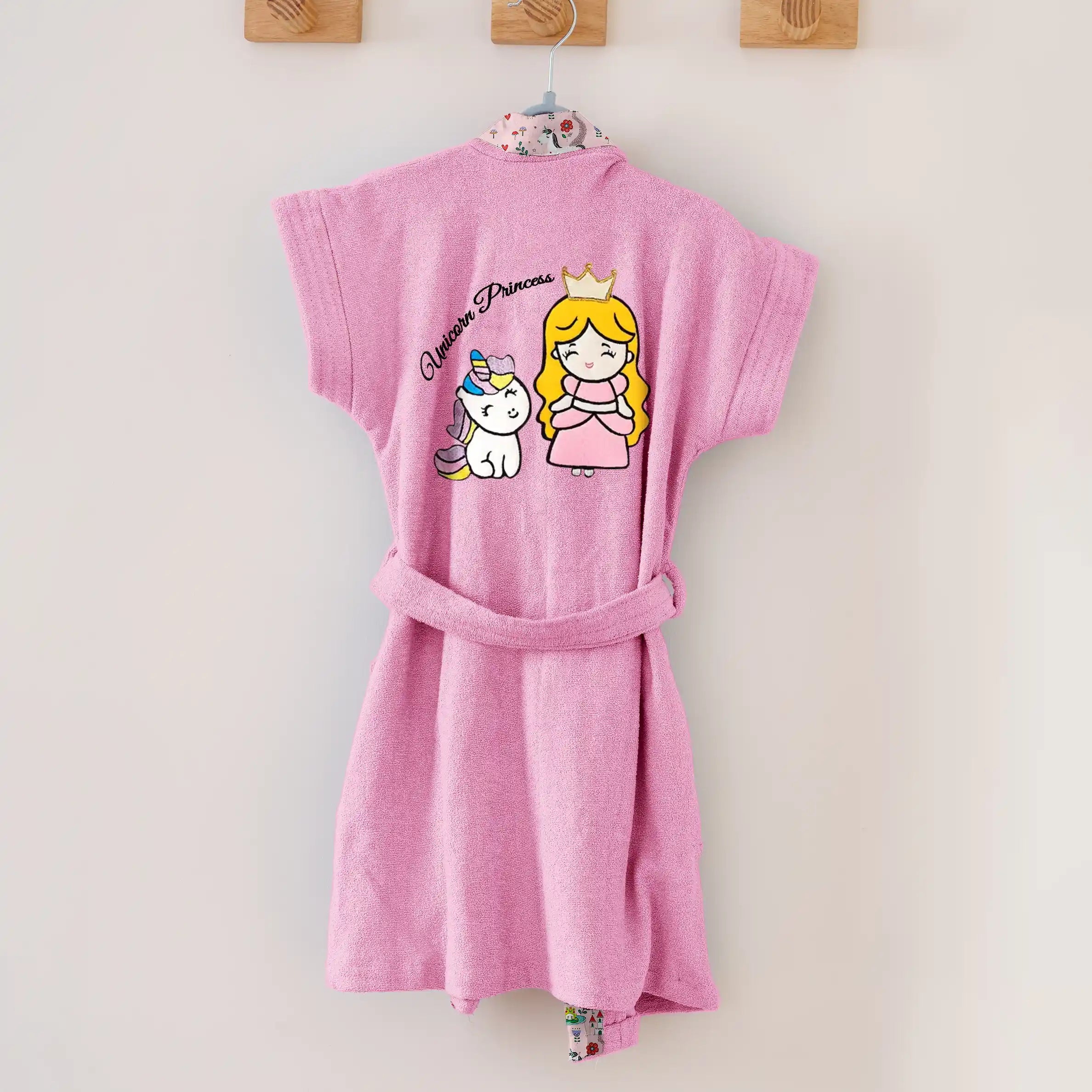 Princess And Unicorn Bathrobe