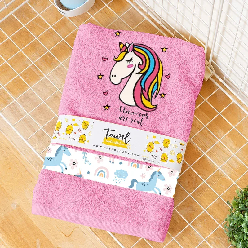 Unicorns Real Towel - Front View