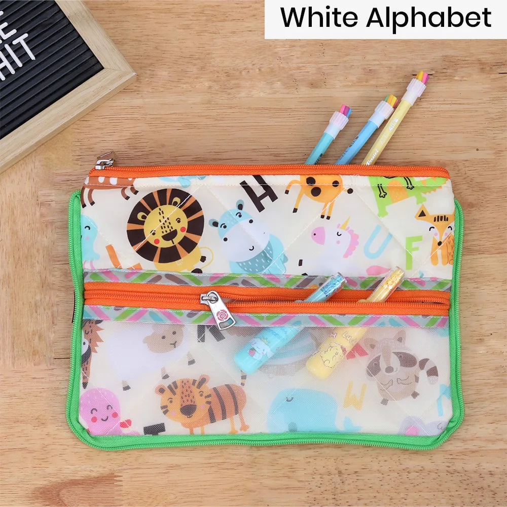 Double Zip Pencil Pouch