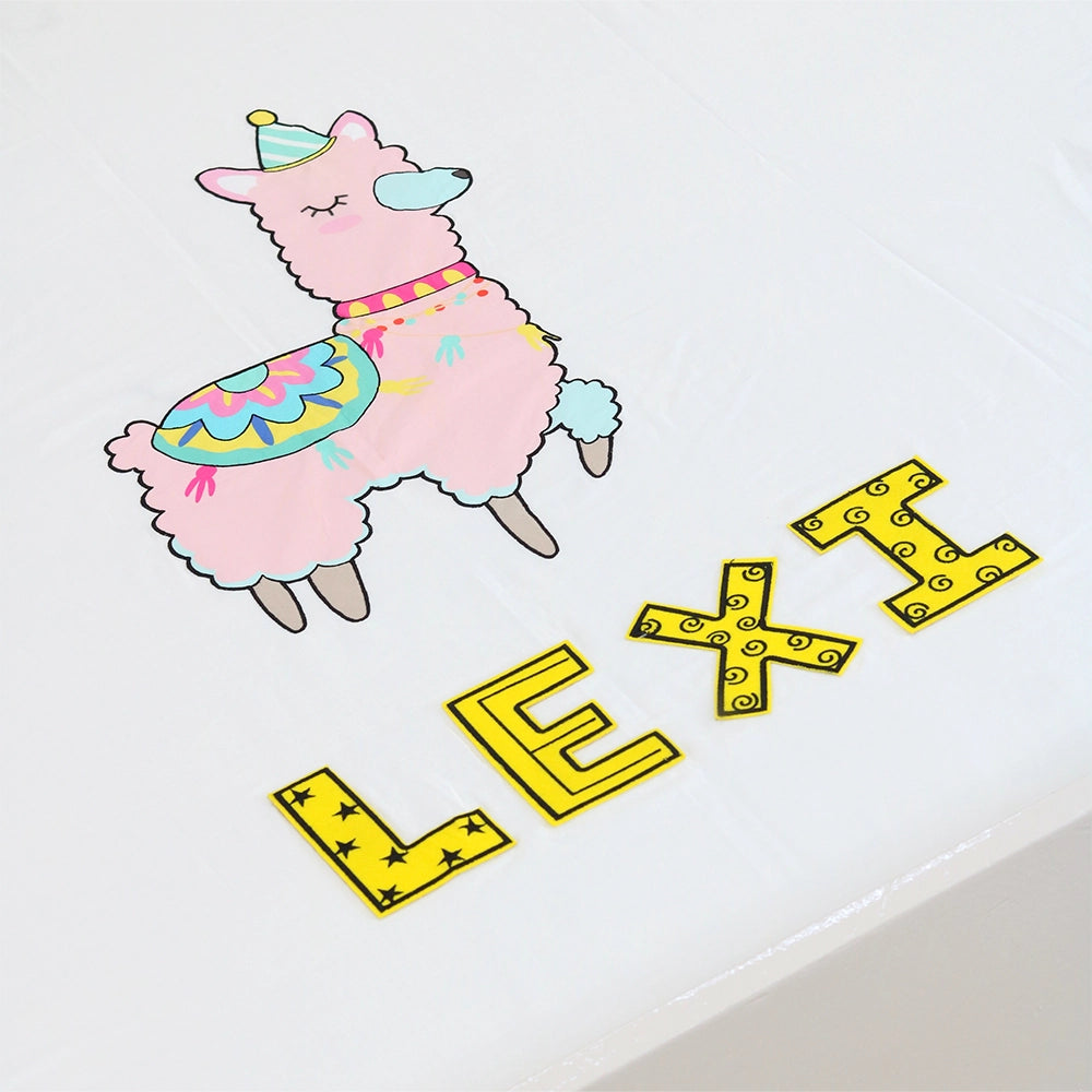 Blue Llama Bedsheet Set