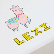 Blue Llama Bedsheet Set