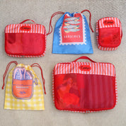 Sardinia Red 5 Piece Packing Cube Set