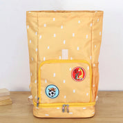 Yellow Roll Top Backpack