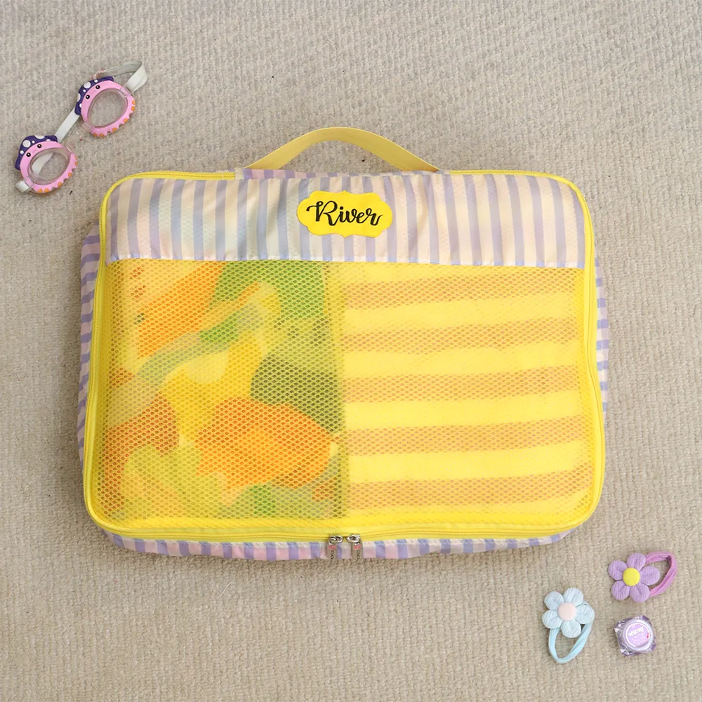 Amalfi Yellow 5 Piece Packing Cube Set