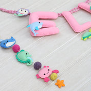 Underwater Pink Name Bunting