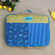 Santorini Blue 5 Piece Packing Cube Set