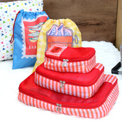 Sardinia Red 5 Piece Packing Cube Set