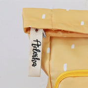 Yellow Roll Top Backpack