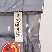 Grey Roll Top Backpack