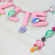 Underwater Pink Name Bunting