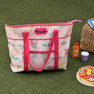 Flower Girl Picnic Bag