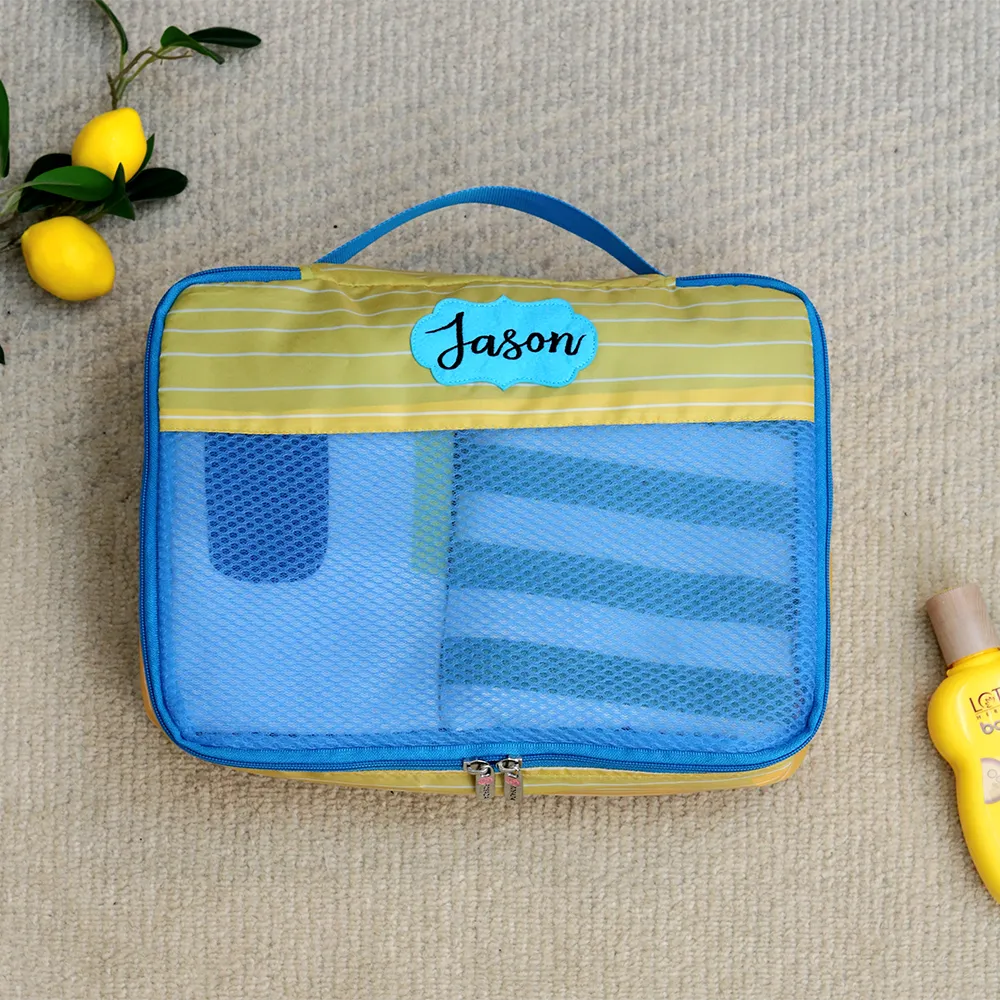 Santorini Blue 5 Piece Packing Cube Set