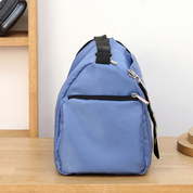 Retro Blue Black Sports Duffle Bag