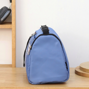 Retro Blue Black Sports Duffle Bag