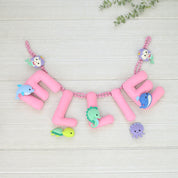 Underwater Pink Name Bunting
