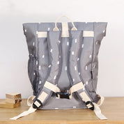Grey Roll Top Backpack