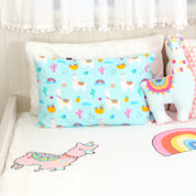 Blue Llama Bedsheet Set
