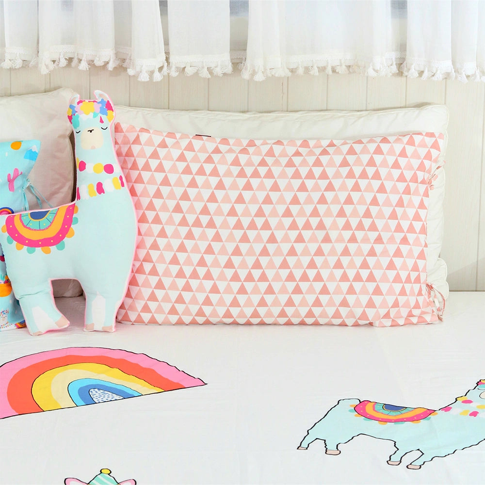 Blue Llama Bedsheet Set