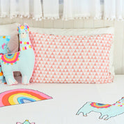 Blue Llama Bedsheet Set