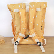 Yellow Roll Top Backpack