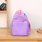 Retro Purple Pink Sports Duffle Bag