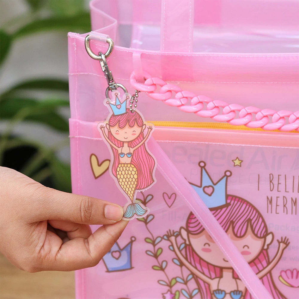 Mermaid Magic Double Pocket Jelly Tote Bag & Wet Pouch