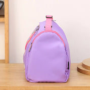 Retro Purple Pink Sports Duffle Bag